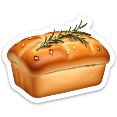 Rosemary focaccia loaf sticker