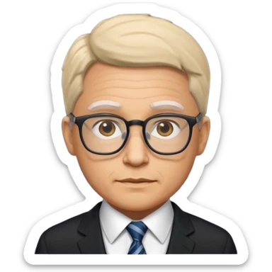 The Professor in the la casa de papel TV show sticker