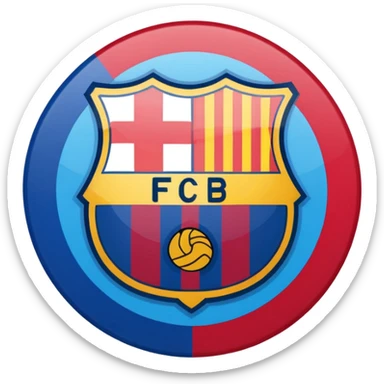 Fc barcelona logo  sticker