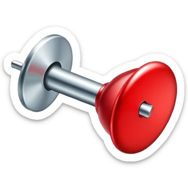 red pushpin sticker