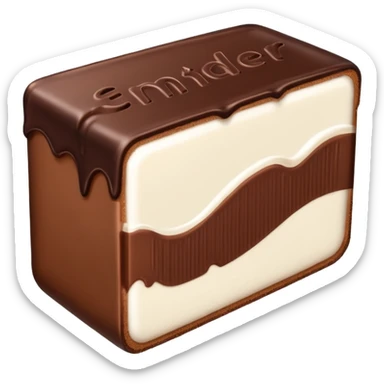 Kinder milk slice sticker