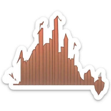 stock chart going up sticker