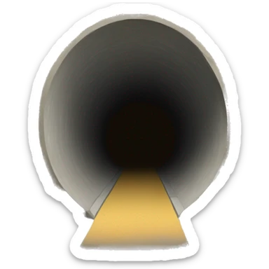 A tunnel hole sticker
