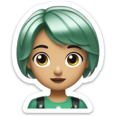 Powerpuff girl buttercup sticker