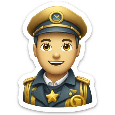 Telegram Mascot logo of Gold Mason logotype sticker