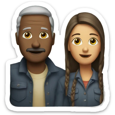 Two people in a caravan sticker