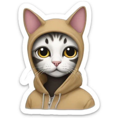 Vetements style cat sticker