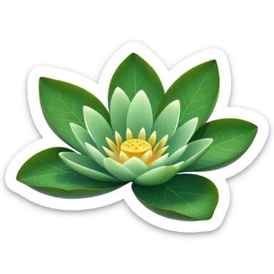water lily leaf sticker