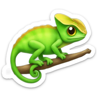 Cute little Chameleon sticker