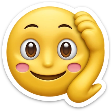 Emotke ręki z trzema palcami  sticker