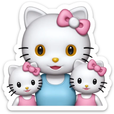 Hello Kitty. Avec ses ami sticker