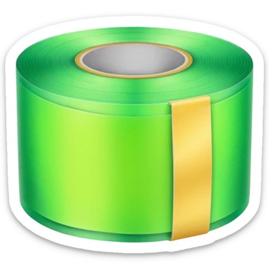 emoji of warm light green tape sticker