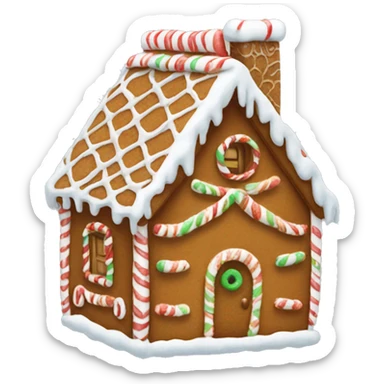 Gingerbread house sticker