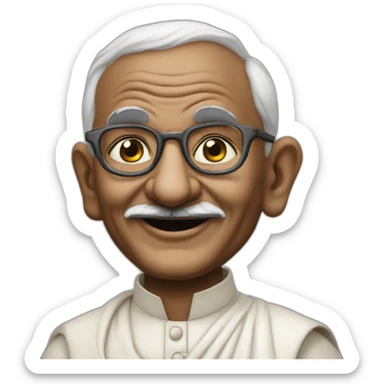 Gandhi is a Fun House contestant with Pat Sharpe sticker