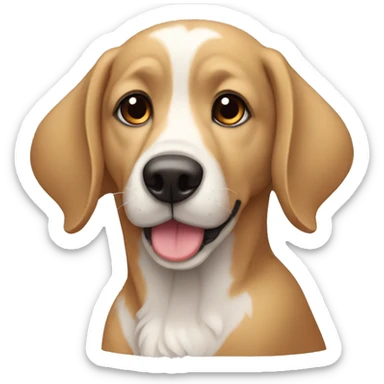 perro con alas para voalr sticker