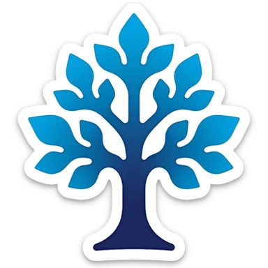 UK Conservative Party oak tree logo blue sticker