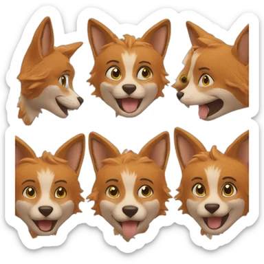 Silly vixen sticker