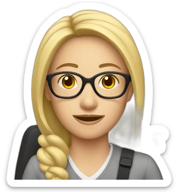 woman driving school driver sticker