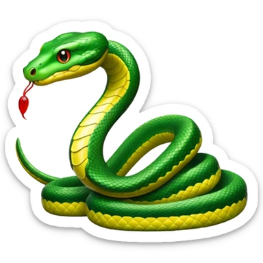 snake crawls sticker