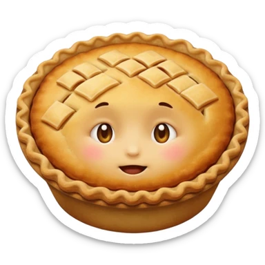 cute pie emoji small normal face sticker