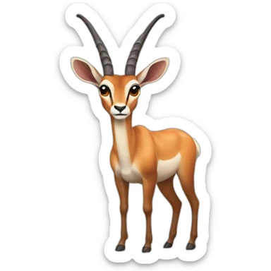 Antelope full body sticker