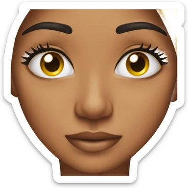 now give her long lashes sticker