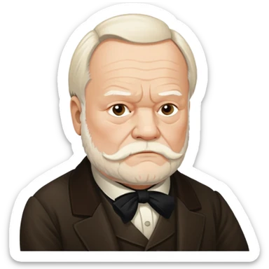 vicor hugo french writer sticker