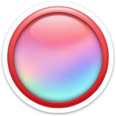 Iridescent pastel red formal elegant sophisticated cultured neat pretty beautiful nifty app icon sticker