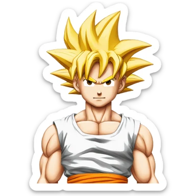 Goku from dragon ball z sticker