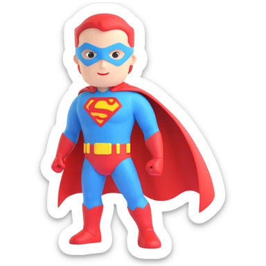 superhero landmark sticker