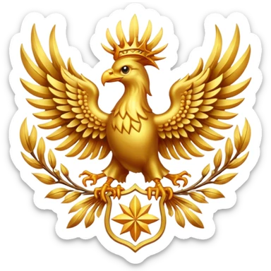 phoenix crest/brosch sticker