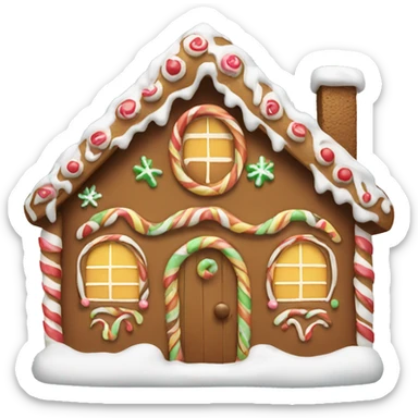Gingerbread house sticker