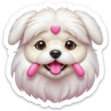 Cute dog Maltese sticker
