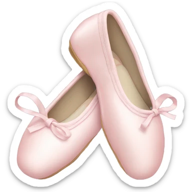Pale pink ballet shoes sticker