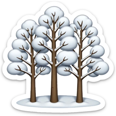 10 Snowy trees sticker