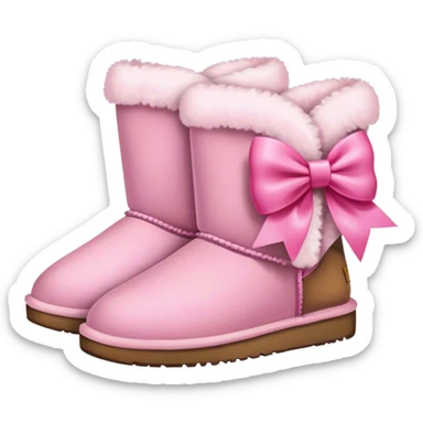 Uggs with a rosa bow on it sticker