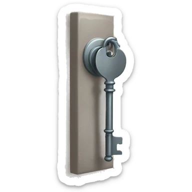 llave abriendo puerta sticker