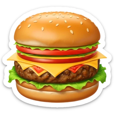 meatball burger sticker