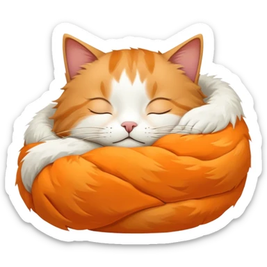 Cat sleeping in a the north face borealis sticker