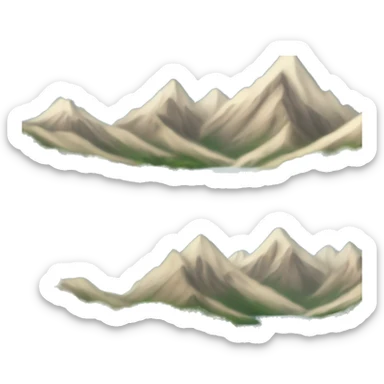 mountains in summer sticker