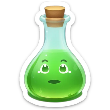 luck potion simple style sticker