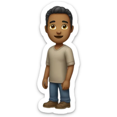 Homme avec seulement 3 doigts sticker