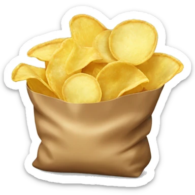 Bag of potato chips sticker