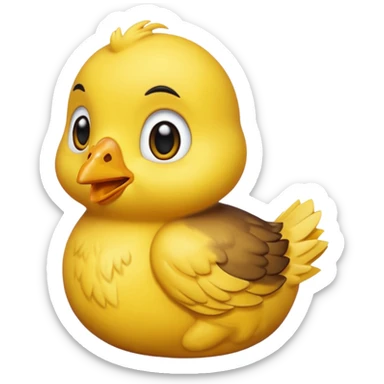 🐣 cet emoji avc un poussin noir sticker