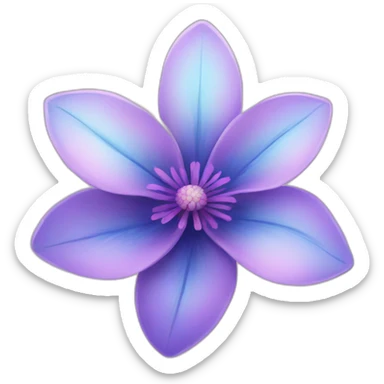 Fantasy beautiful flower sticker