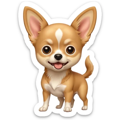 chihuahua barking sticker