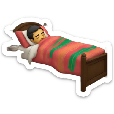 Mexican sleeping in a hanac sticker