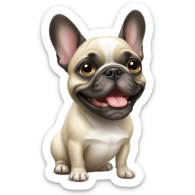 French bulldog sticker