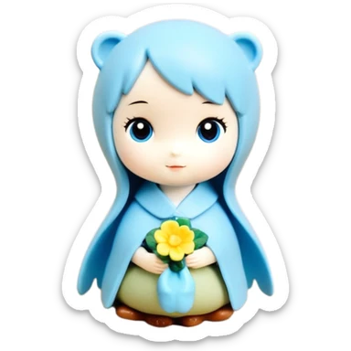 Эмодзи акула в синих кроссовках sticker