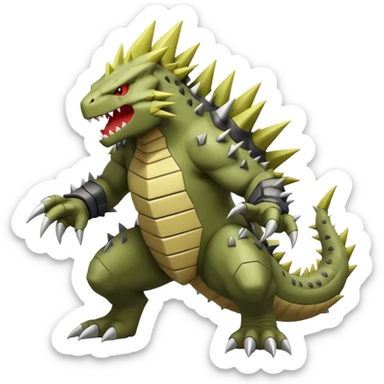 Haxorus-Tyranitar-Pokémon-Fakémon-creature sticker